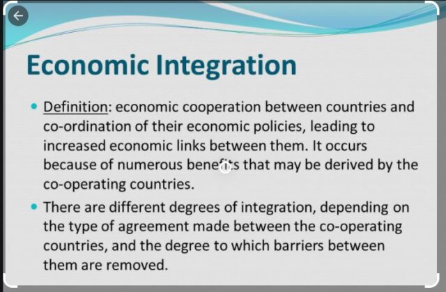 TOPIC 17: ECONOMIC INTEGRATION AND COOPERATION