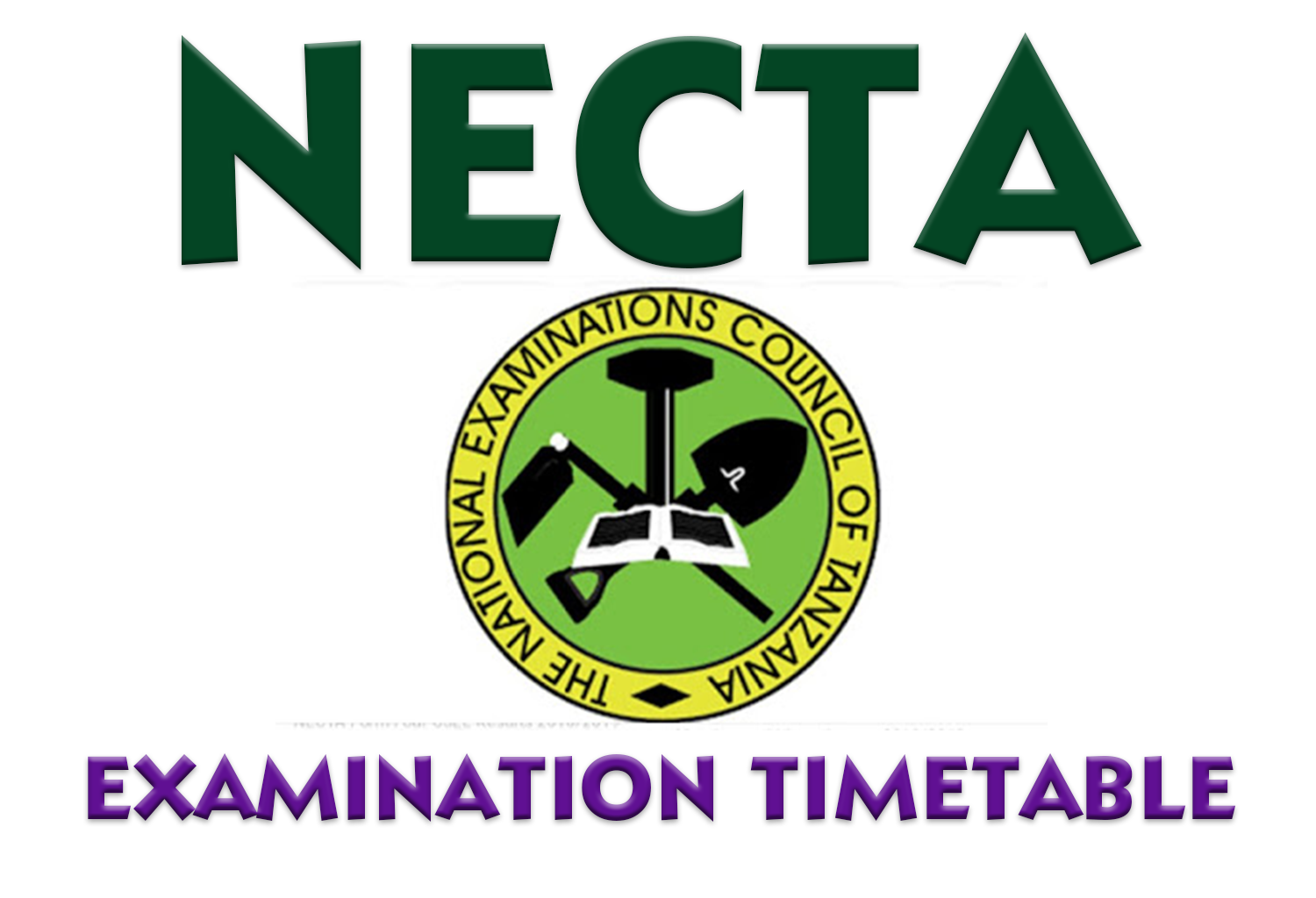 NECTA Form Four Examination Timetable 2023